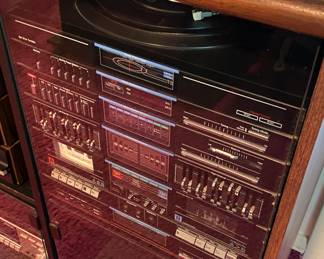 Vintage Stereo System with Turntable