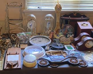 Assorted Clocks and Sconces