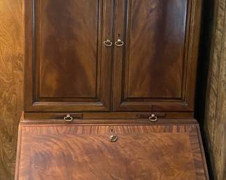 Nice Slant Front Desk with Bookcase Top