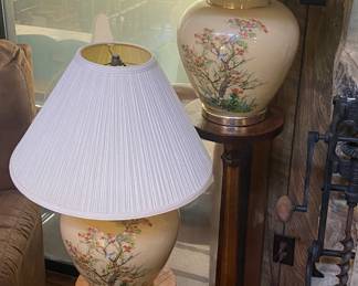 Lamps and Several Plant Stands