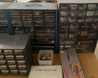 Assorted Bolt/Hardware Bins