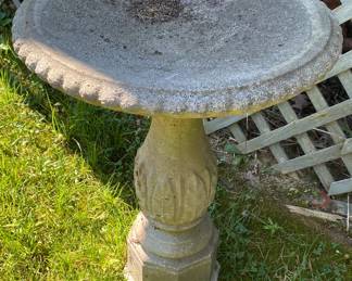 Cement Bird Bath