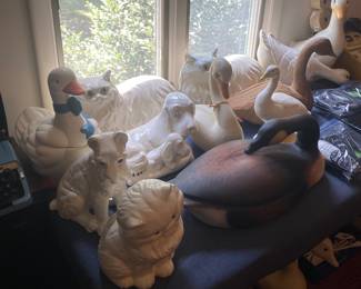 Assorted Dog and Cat Figurines