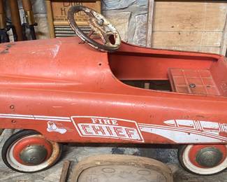 Vintage Fire Chief Pedal Car