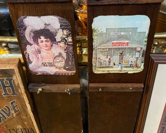 Wooden Coca Cola Wall Plaques