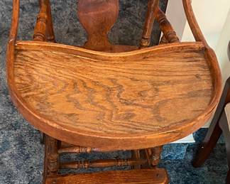 Old Oak High Chair