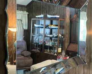 Large Mid-century Wall Mirror