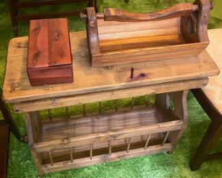 Magazine Table with Storage