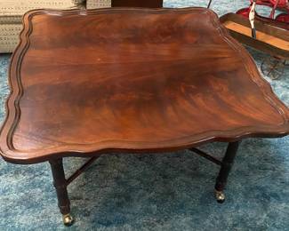 Burl Wood Rolling Table