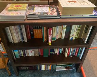 Bookshelf and Assorted Books