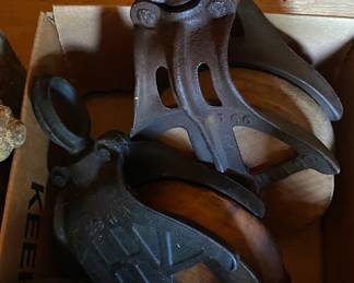 Early Wooden and Metal Pulleys