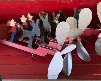 Assorted Wooden Whirligigs
