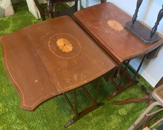 Pair of Vintage Drop Leaf Tables