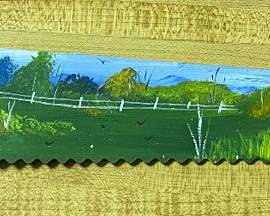 Small Hand Painted Saw