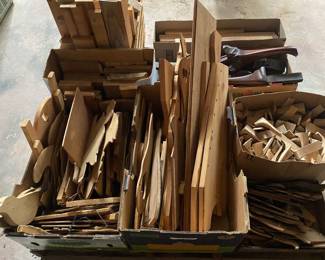 Lots of Assorted Wooden Pieces of All Types for Woodworkers and Crafters