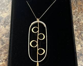 Designer 925 Pear Pendant