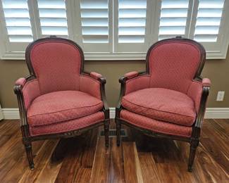 Pair of Louis XVI Period Parlor Chairs