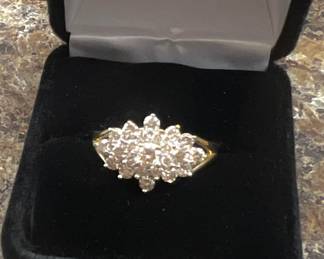 10K Diamond Ring