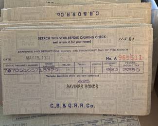 Railroad memorabilia