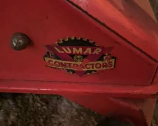 Vintage Lumar Contractors Marx Toy truck