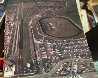 100's of media release packets from car races and films with phots