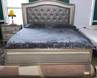 1. King size bed frame & headboard