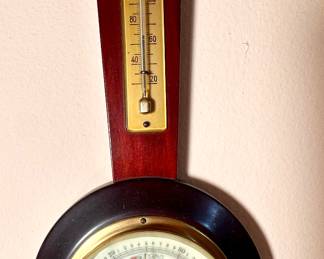 Wooden barometer.