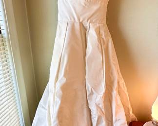 Vintage wedding dress and petticoat.