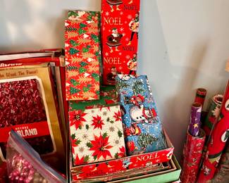 Vintage holiday boxes.