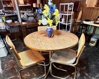 1970's dining set with cantilever chairs.