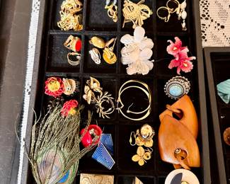 Fun earrings & costume jewelry.