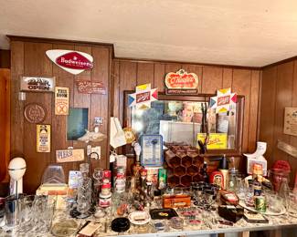 Vantage barware and decor.