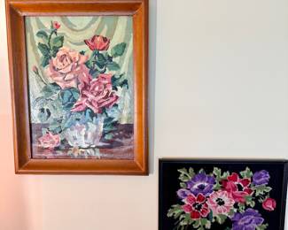 Paint by numbers and needlework picture.