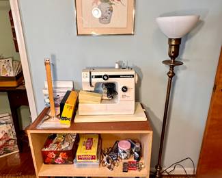 Portable Kenmore sewing machine.