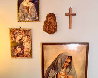 Religious wall art.