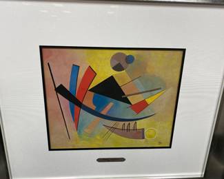 Modern original watercolor with initial