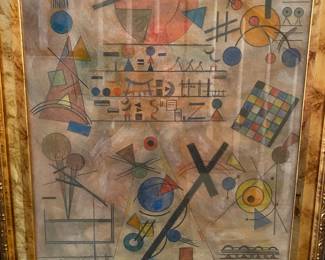 Fabulous, watercolor, mid century, modern signed.