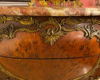 19th century French commode with marble top