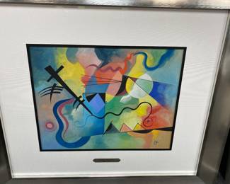 Modern original watercolor with initials