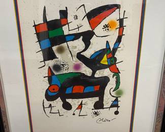 Joan Miro color lithograph