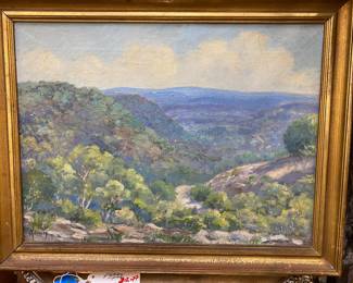 Texas artist oil on canvas Ike Koenig.