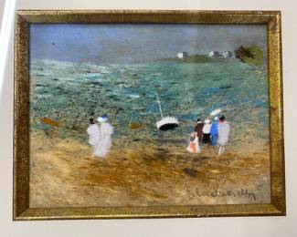 Three pastels by this artist signed