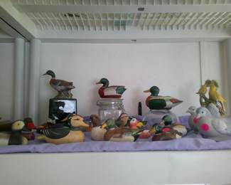 porcelain ducks and birds