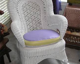 Victorian wicker rocker