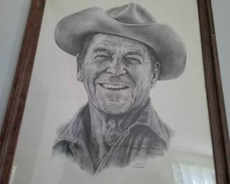 Ronald Reagan lithograph