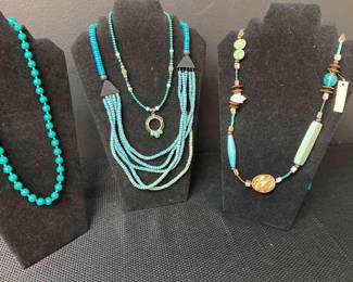 Teal Necklaces