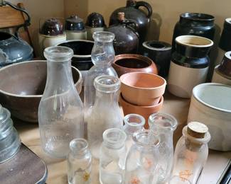 Vintage Milk bottles. 