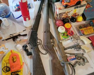  Vintage Daisy BB gun and toy gun.