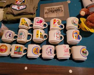 Scout jamboree coffee mugs.