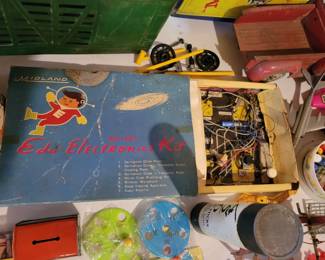 This vintage kids Electronic education kit is really neat!